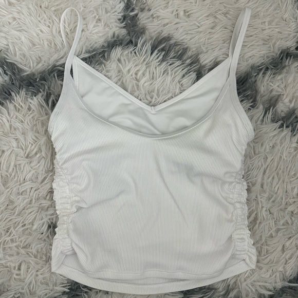 VUORI - NWOT Women's Size XS Rib Ruched Tank - White - Picture 4 of 5